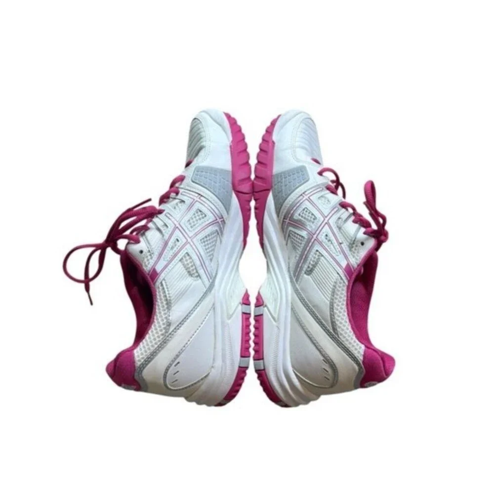 Asics Gel Challenger 9 Womens Size 9.5 Silver White Pink Tennis Shoes Sneakers - Picture 3 of 9
